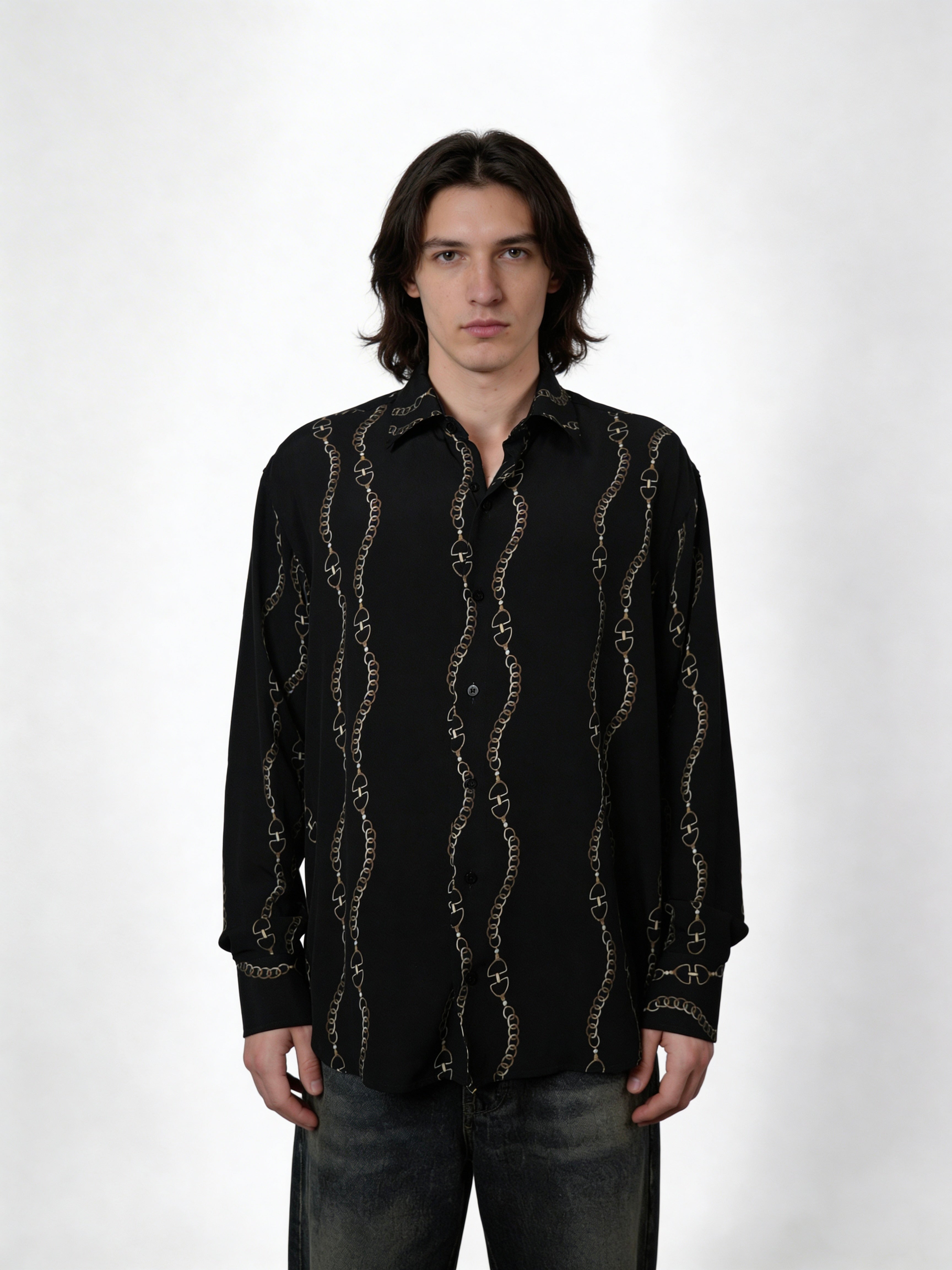 Midnight Chain — Viscose Shirt