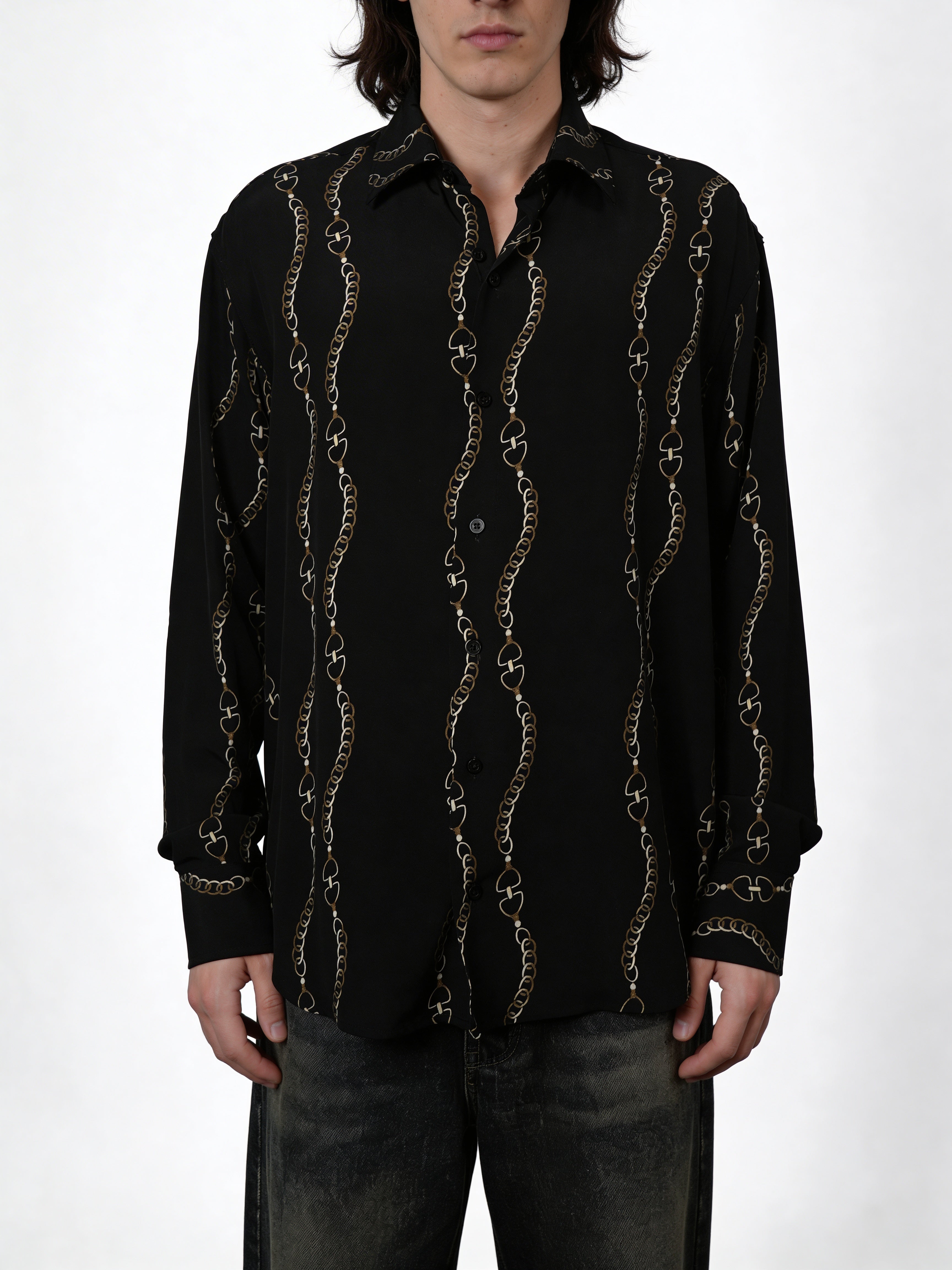 Midnight Chain — Viscose Shirt
