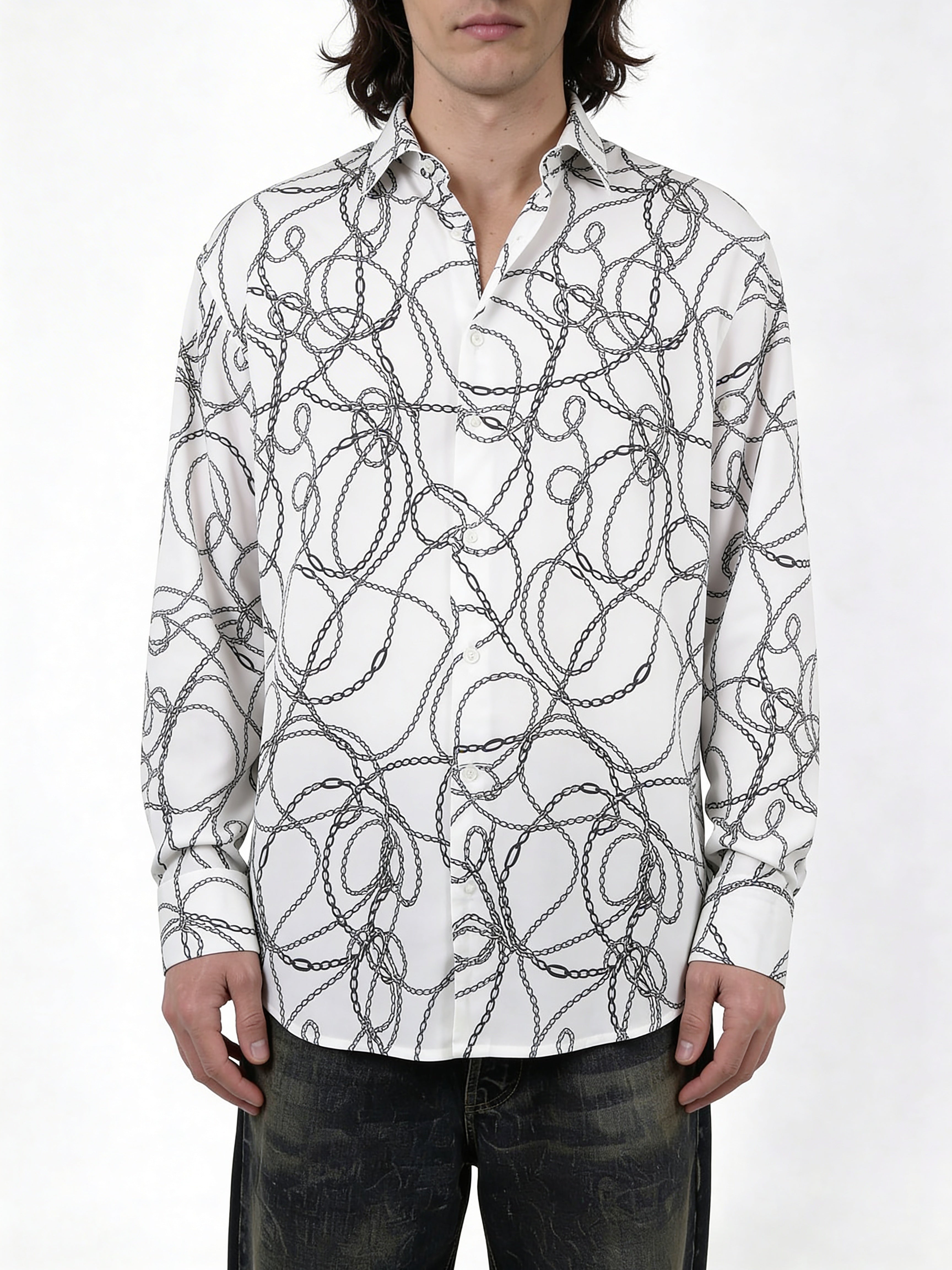 Ivory Chain — Viscose Shirt