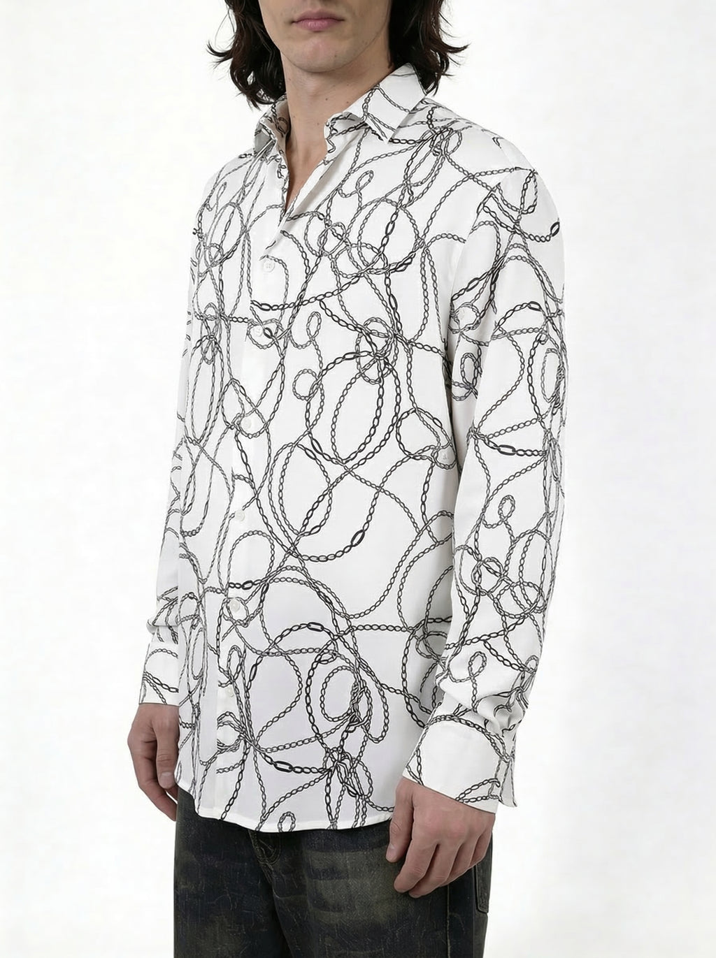 Ivory Chain — Viscose Shirt