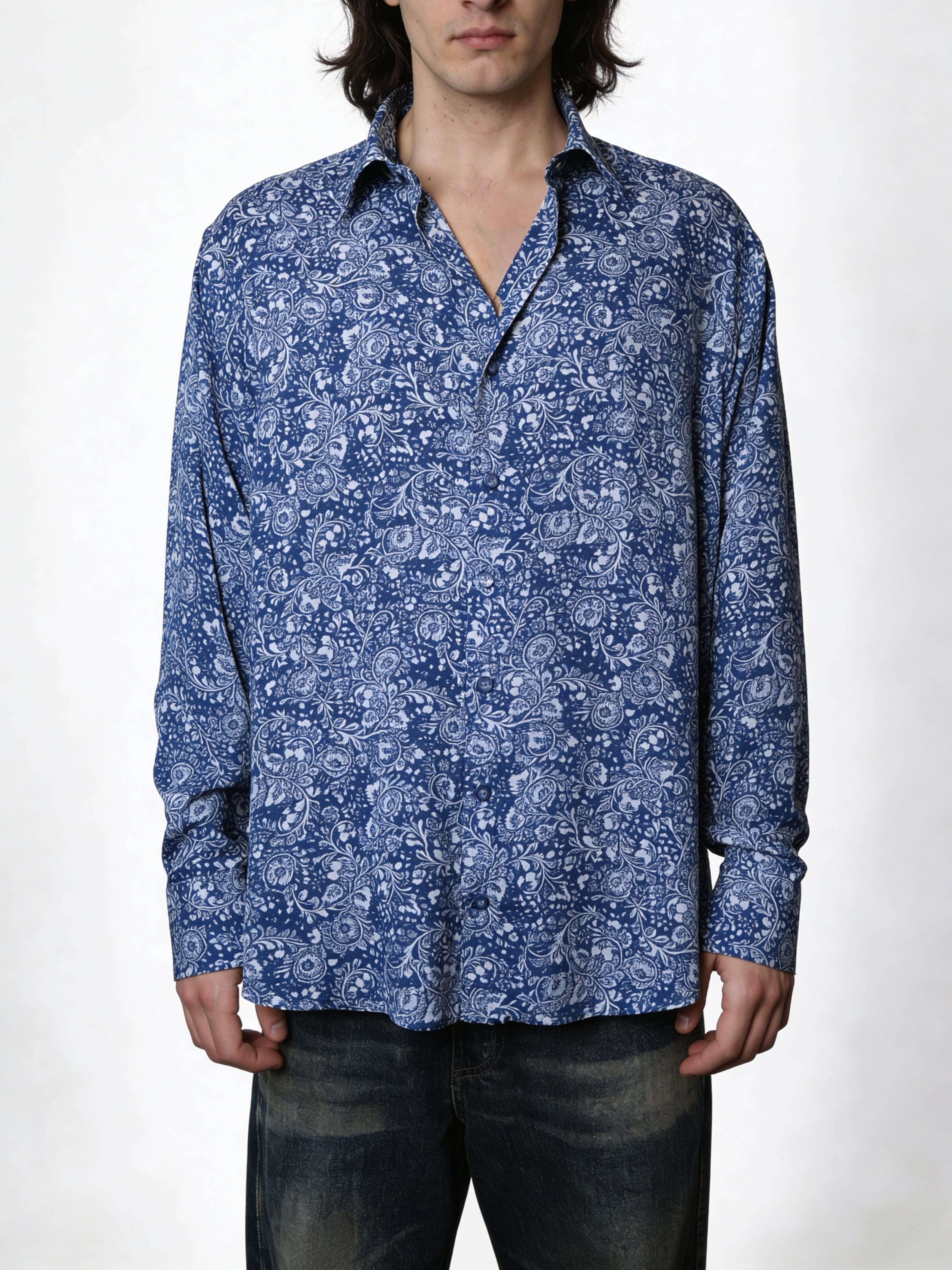 Blue Mirage — Viscose Shirt