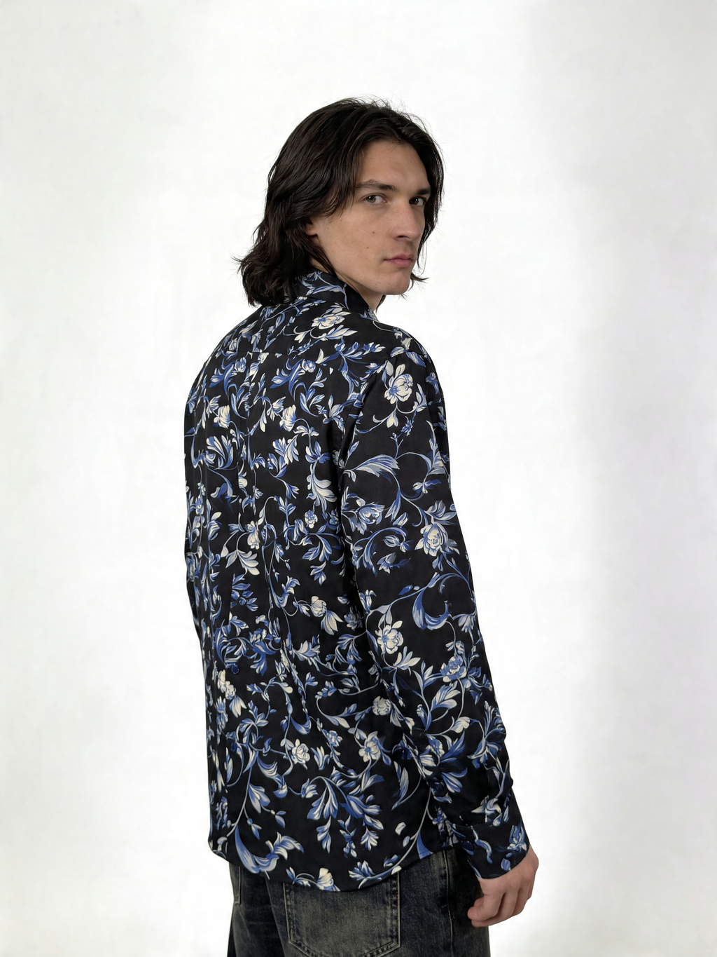 Blue Romance — Silk Shirt