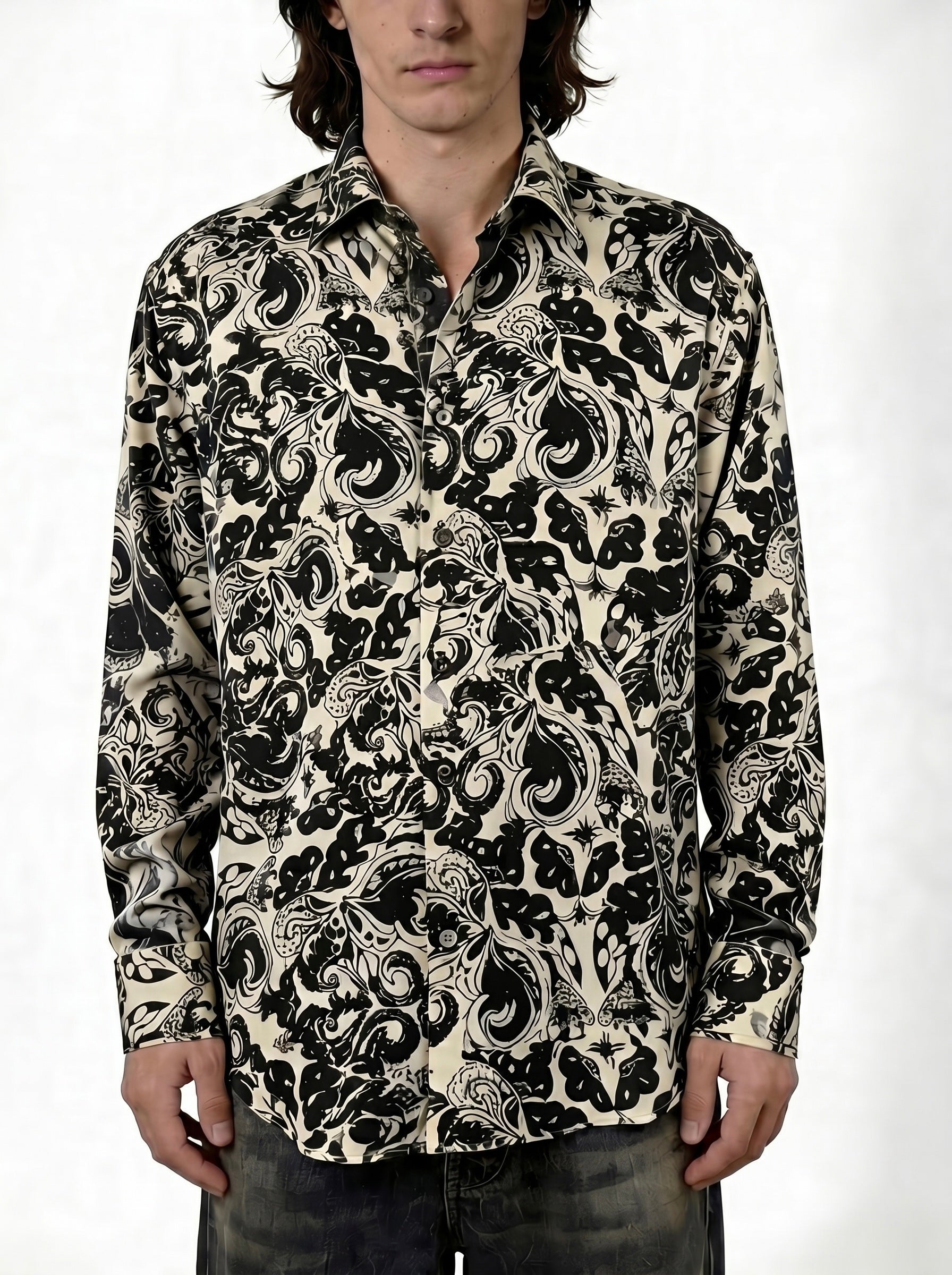 Black Garden — Silk Shirt