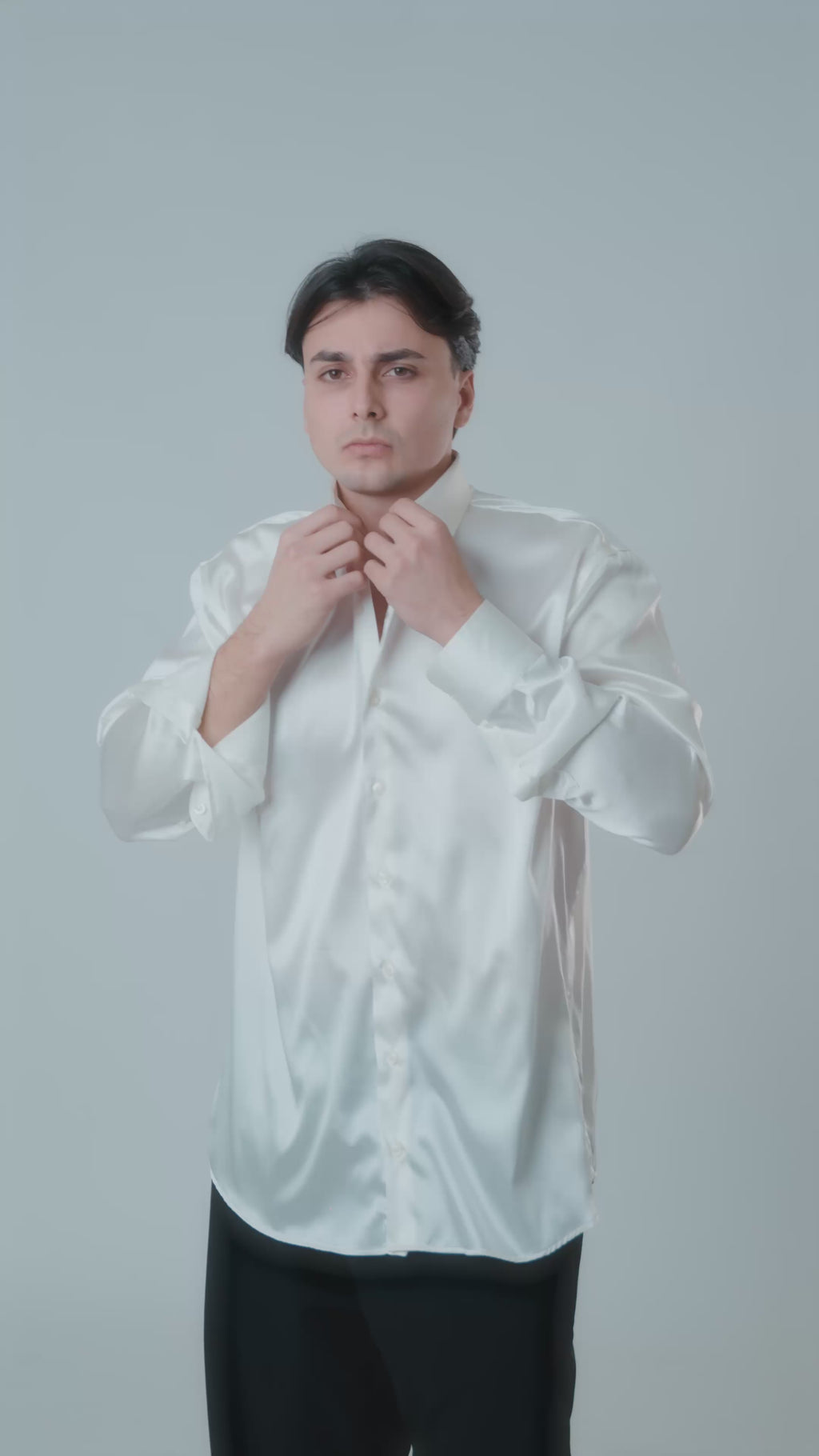 White Lucid Silk Shirt