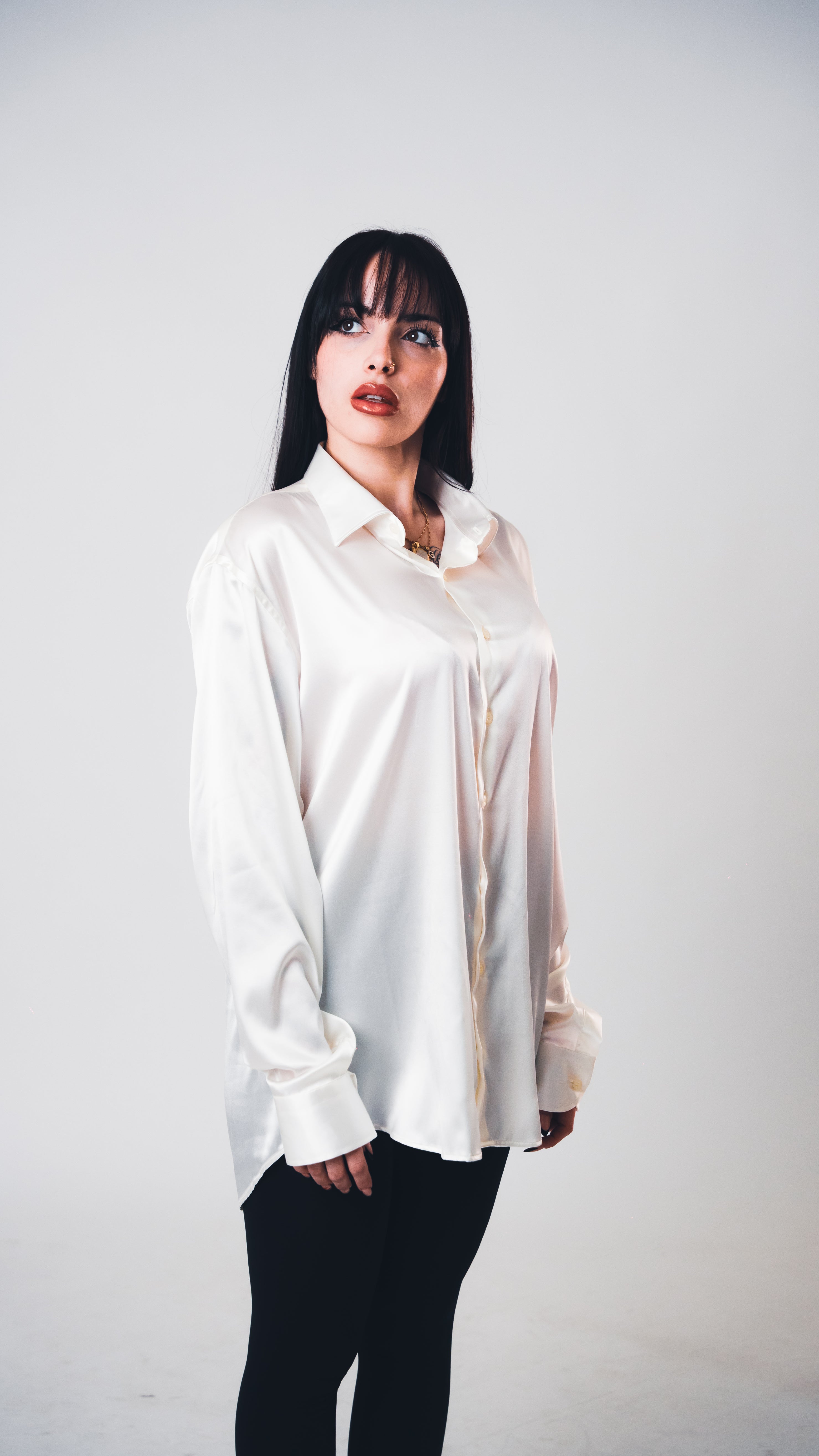 White Lucid Silk Shirt