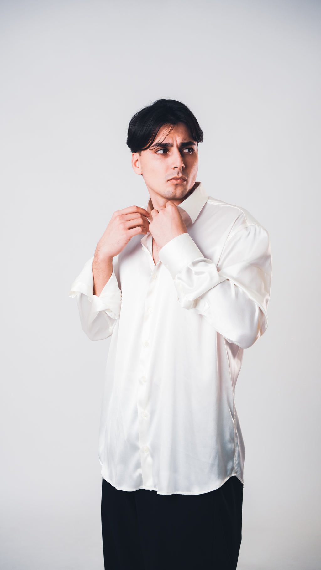 White Lucid Silk Shirt