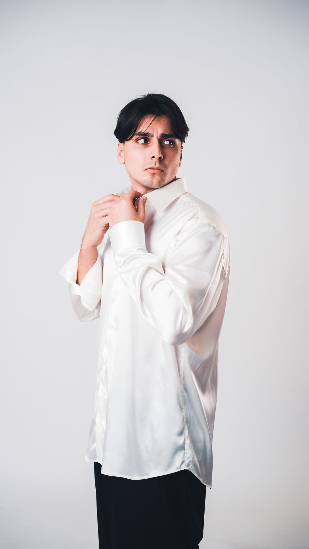 White Lucid Silk Shirt