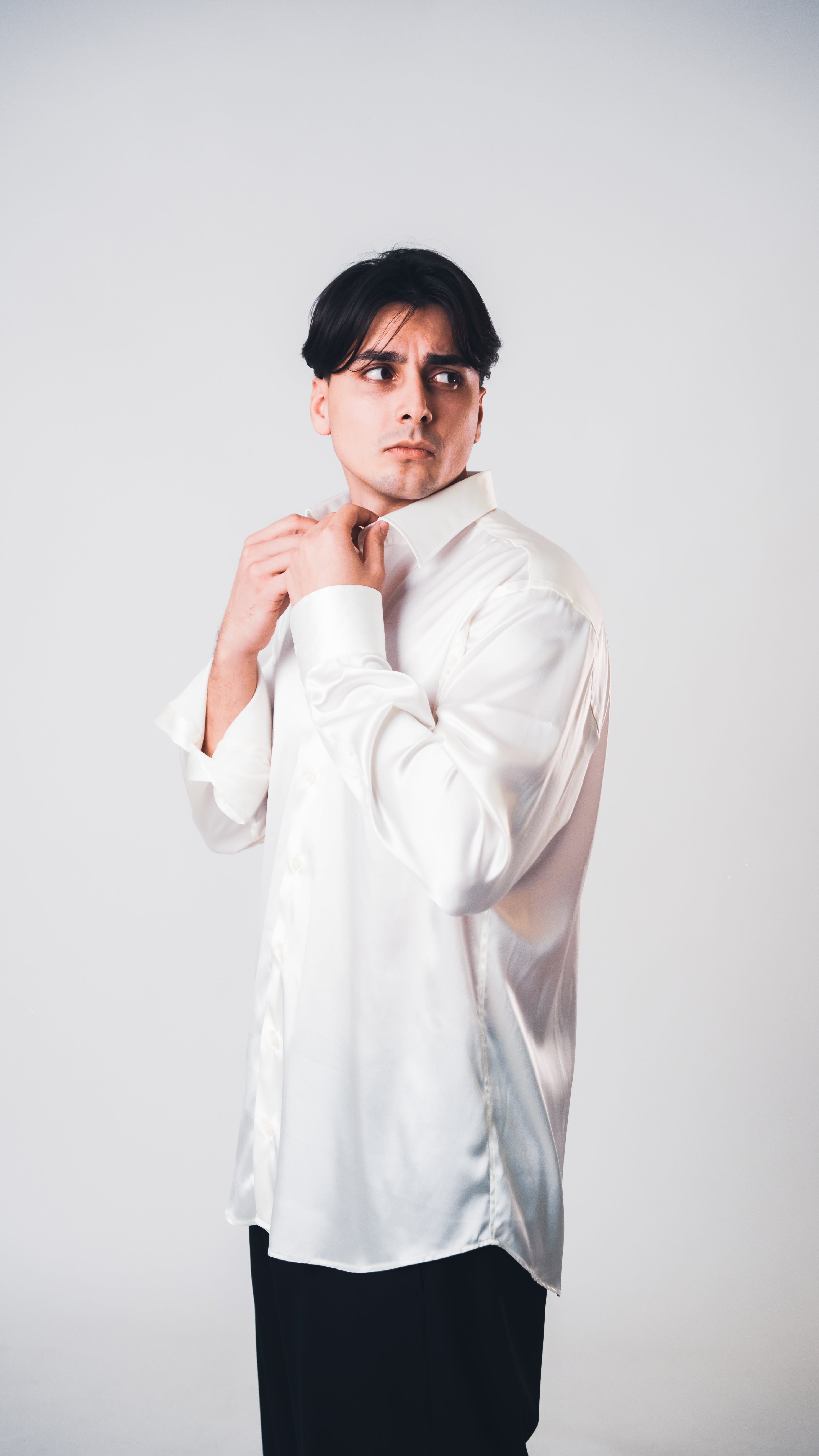 White Lucid Silk Shirt