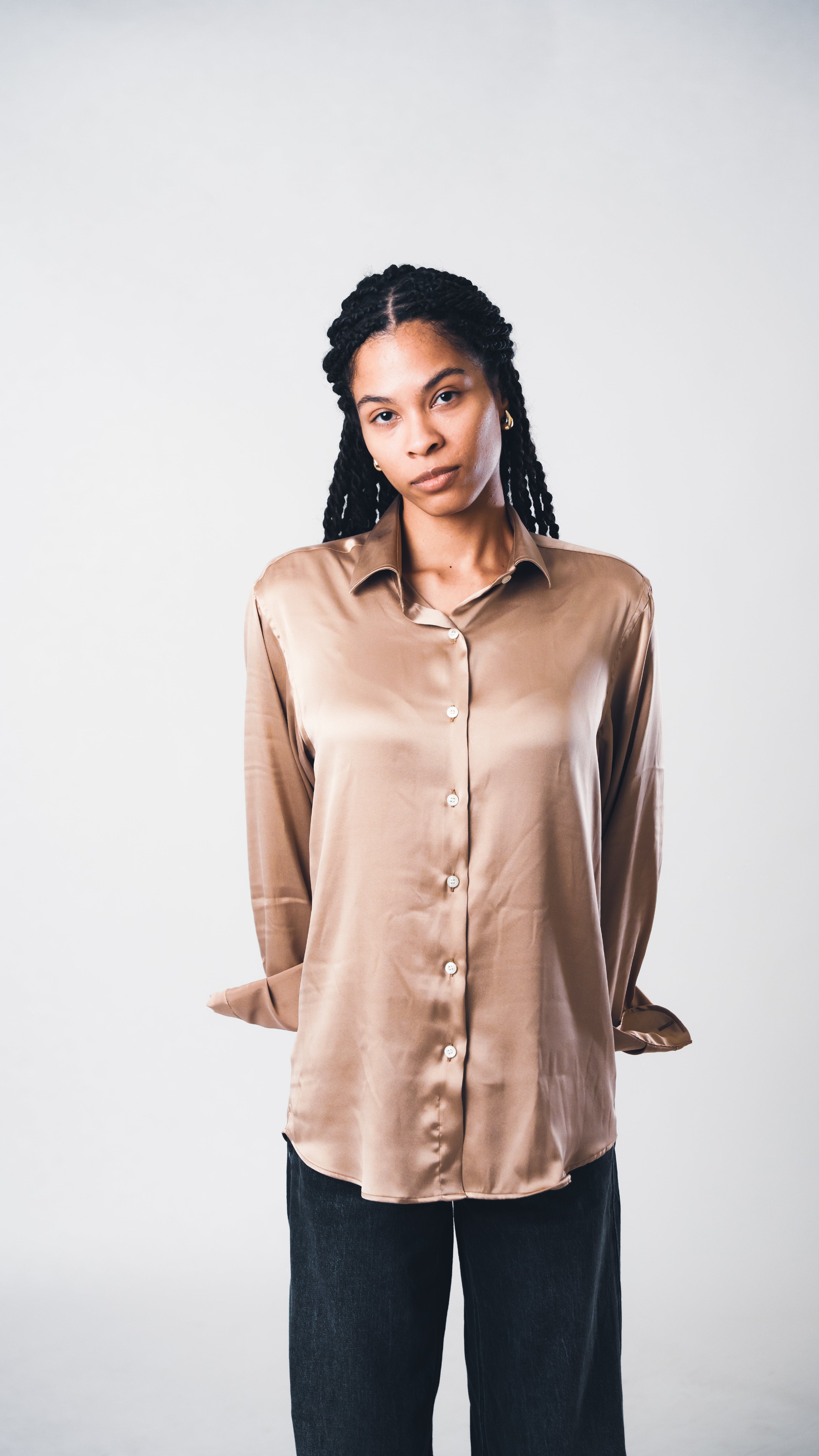 Gold Lucid Silk Shirt