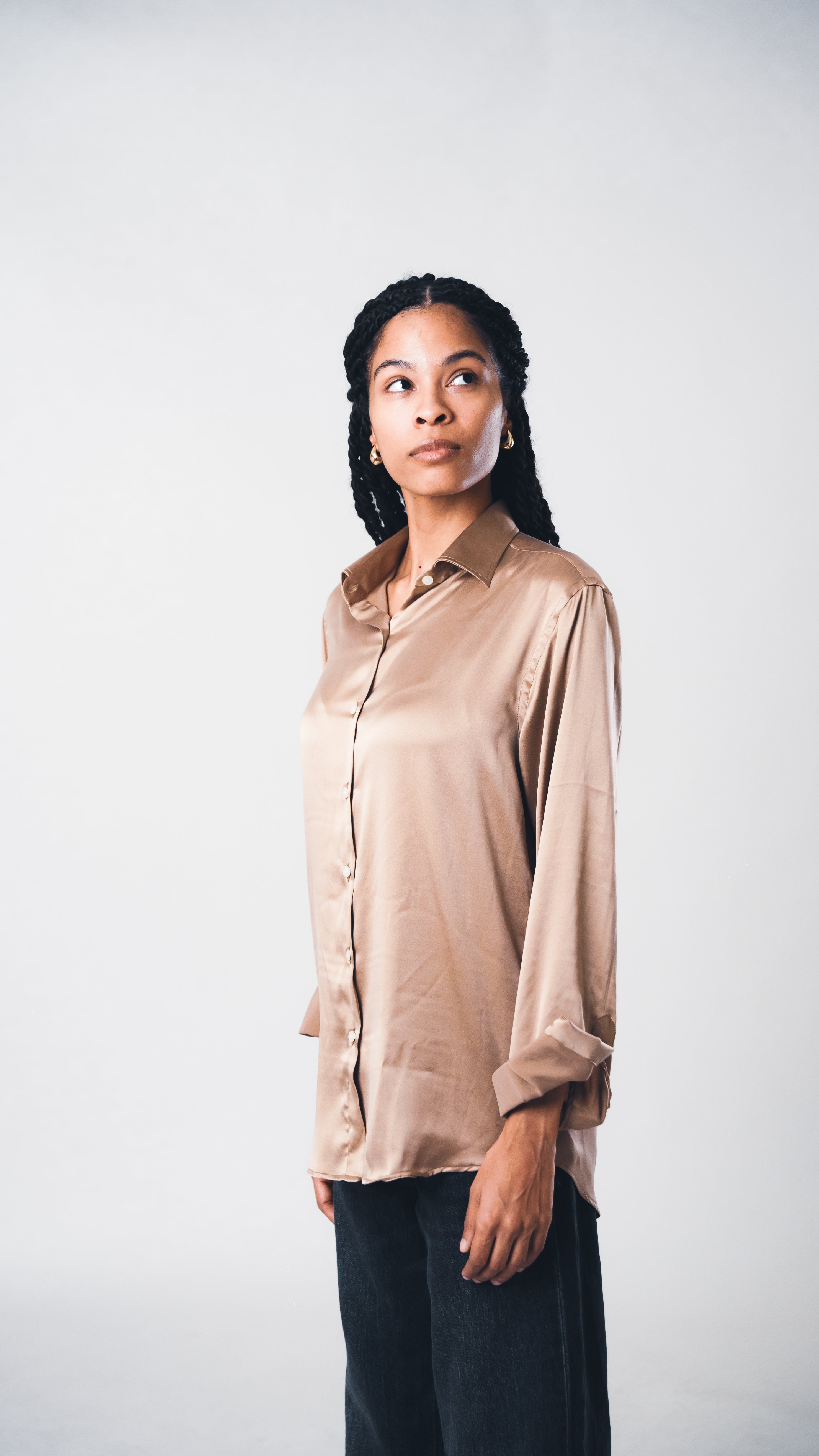 Gold Lucid Silk Shirt